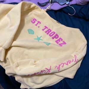 St. Tropez Yellow Crew Neck Sweater
